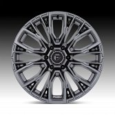 Fuel Rebar 6 D848 Matte Gunmetal Custom Truck Wheels 3